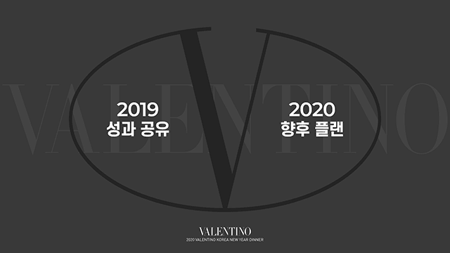 Valentino 2019 & 2020 성과공유 및 향후플랜 PT 2